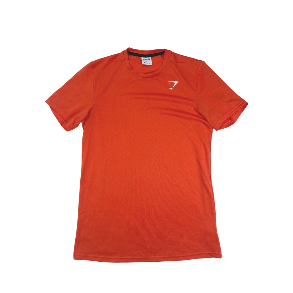 Gymshark Mens Arrival Short Sleeve‎ T-Shirt Small Orange Activewear A2A1K